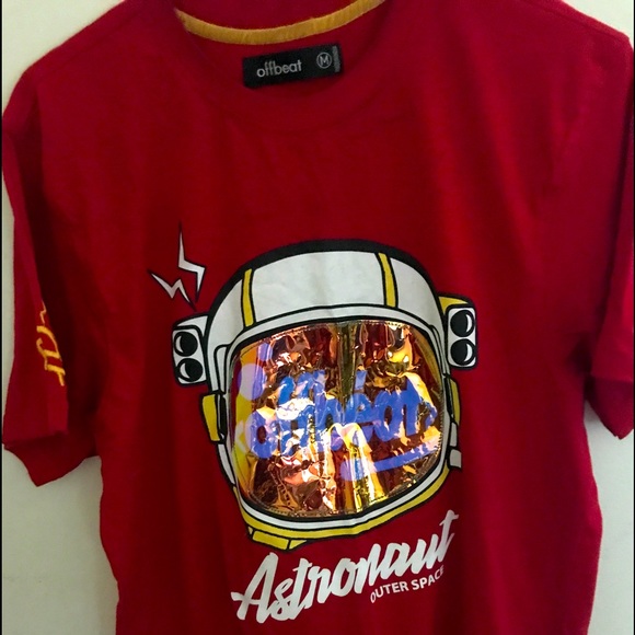 Offbeat Other - Red Offbeat brand astronaut tee